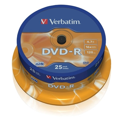 Verbatim dvd - r 4.7gb 16x tarrina 25uds