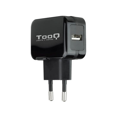 Cargador de pared tooq usb -  12w -  negro