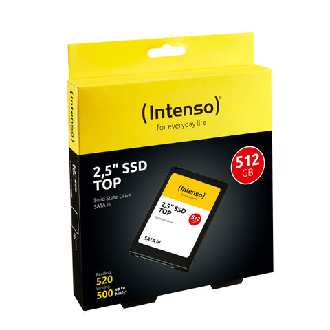 Disco duro interno solido ssd intenso top performance 512gb 2.5pulgadas sata3