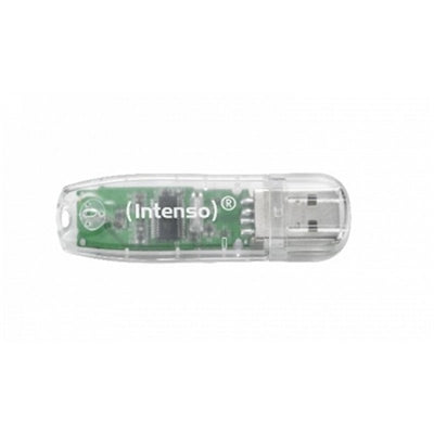 Memoria usb 2.0 intenso rainbow 32gb transparente