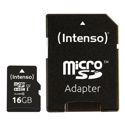 Tarjeta micro sd intenso 16gb uhs - i cl10 + adaptador sd