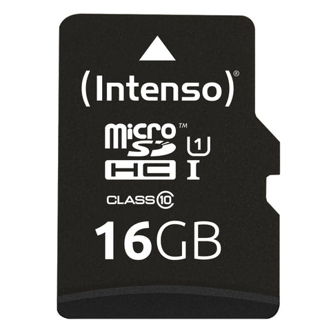 Tarjeta micro sd intenso 16gb uhs - i cl10 + adaptador sd