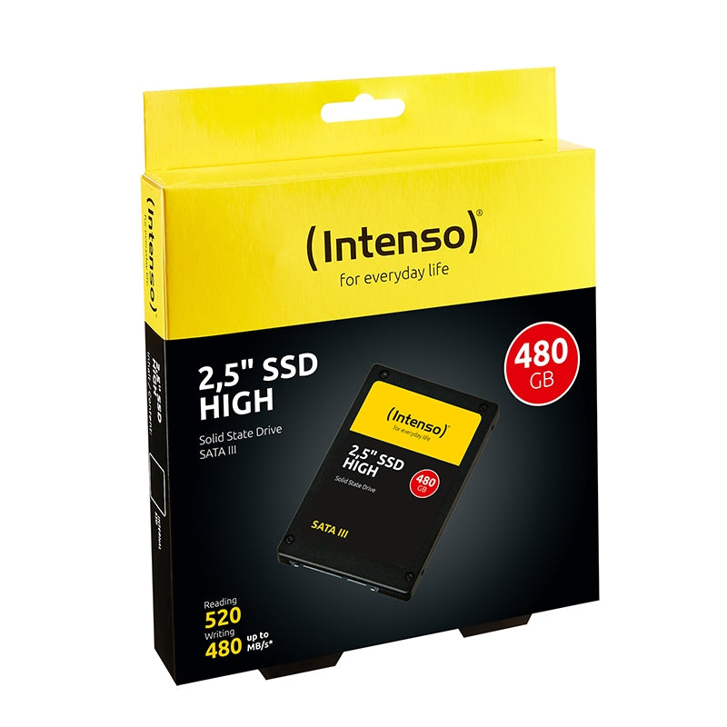 Disco duro interno solido ssd intenso high 480gb 2.5pulgadas sata3