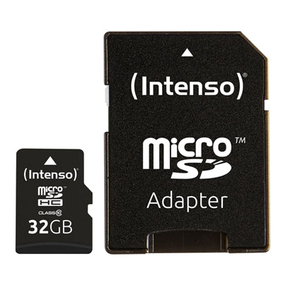 Tarjeta micro sd intenso 32gb cl10 + adaptador sd