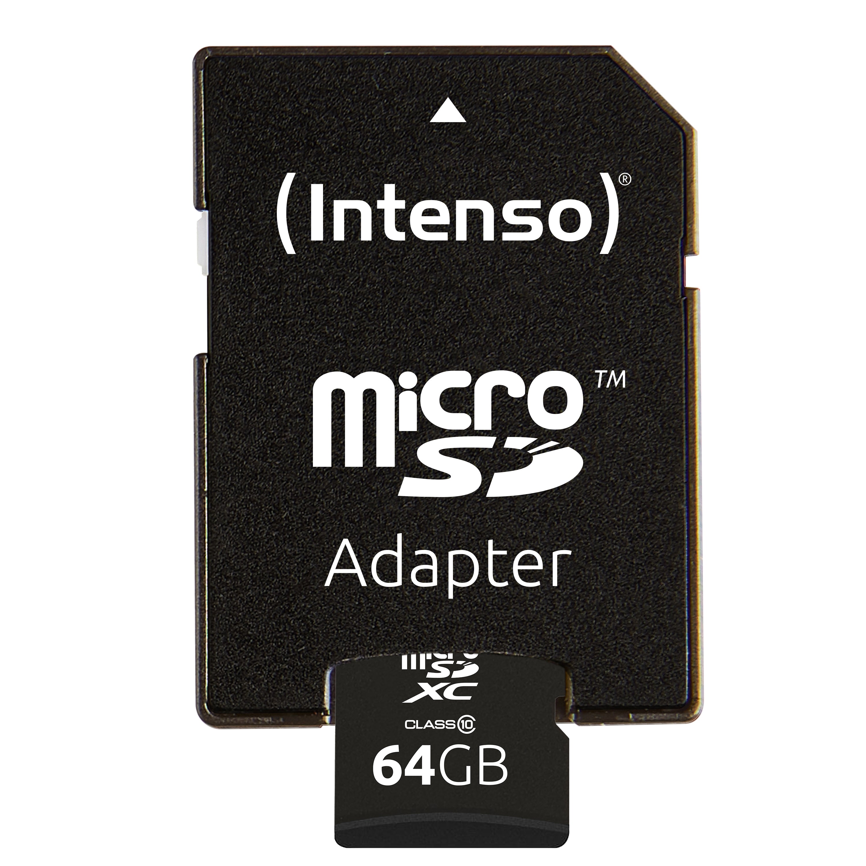 Tarjeta micro sd intenso 64gb cl10 + adaptador sd