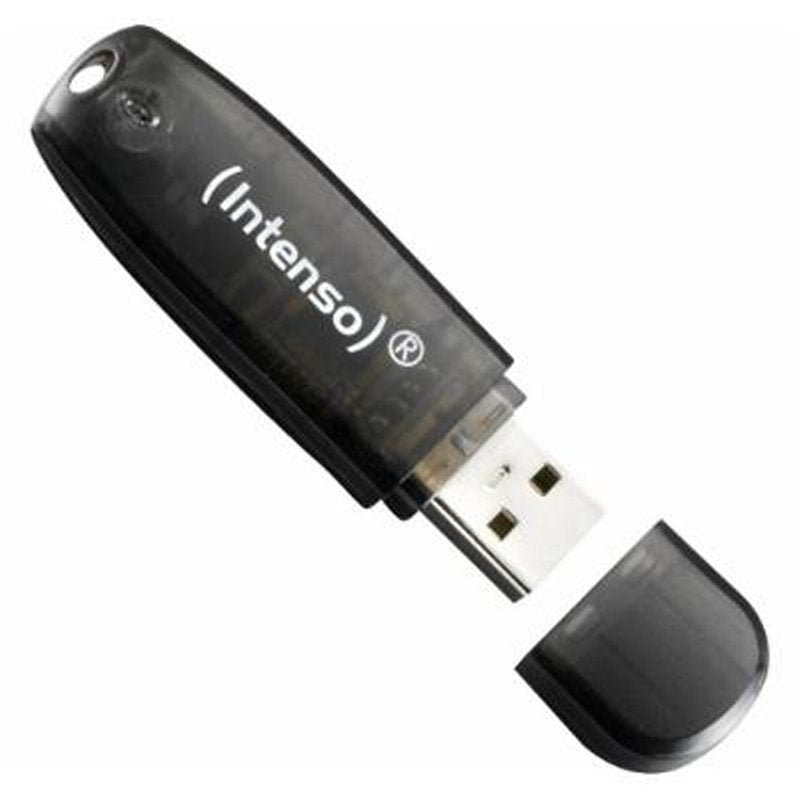 Memoria usb 2.0 intenso rainbow 16gb negro