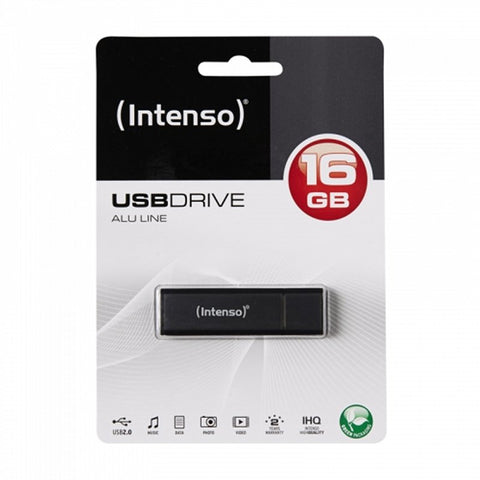 Memoria usb 2.0 intenso alu line 16gb aluminio antracita