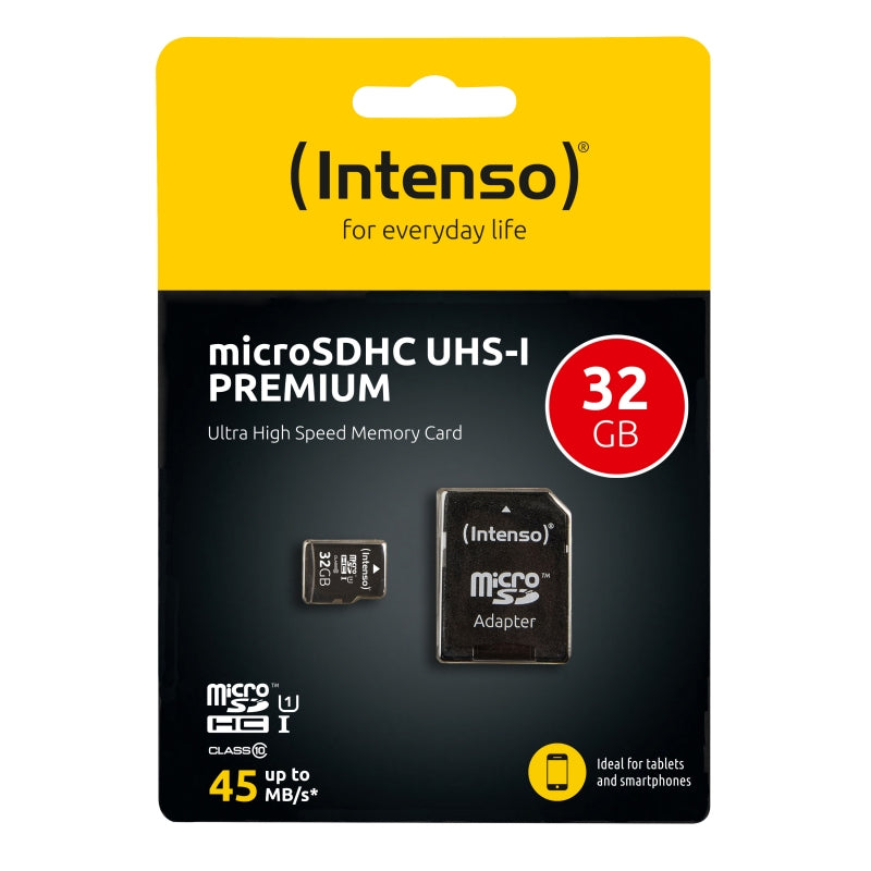 Tarjeta micro sd intenso 32gb uhs - i cl10 + adaptador sd