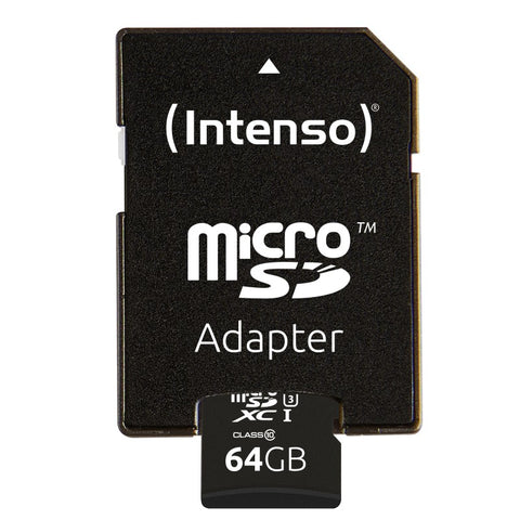 Tarjeta micro sd intenso 64gb uhs - i cl10 pro + adaptador sd