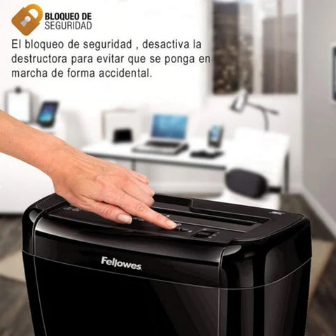 Destructora de papel fellowes 36c corte en particula 4x40mm - 12 litros