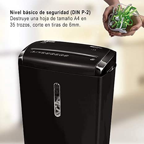 Destructora de papel fellowes p - 28s corte en particula 6x220mm - 15 litros