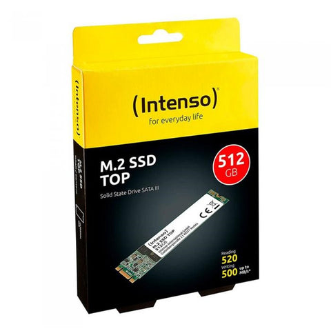 Disco duro interno solido ssd intenso top 512gb m.2 sata 3