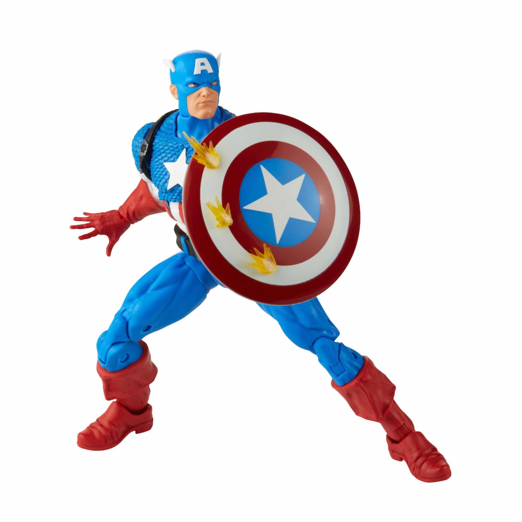 Figura hasbro capitan america 15 cm 20 aniversario serie 1 marvel legends f34395l0