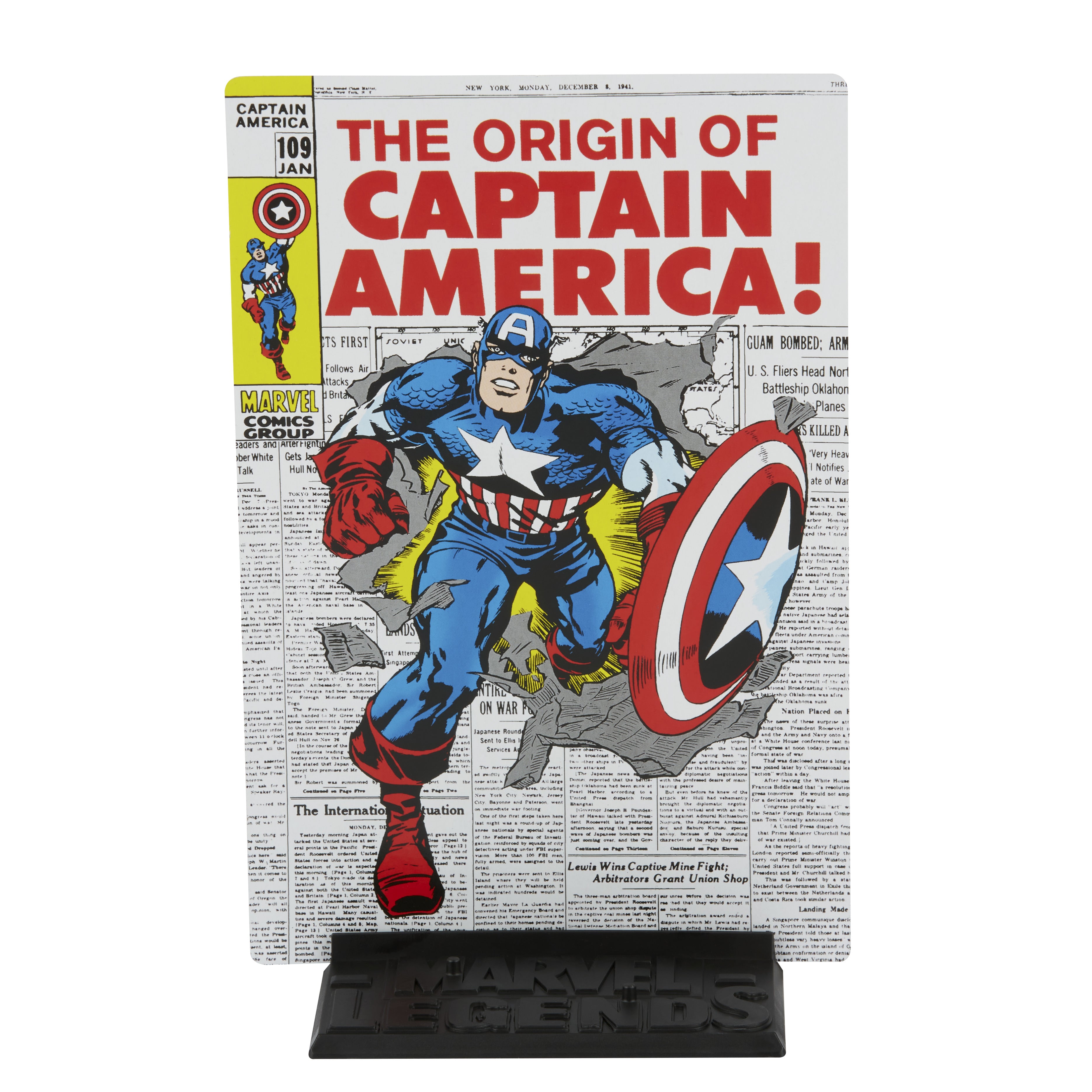 Figura hasbro capitan america 15 cm 20 aniversario serie 1 marvel legends f34395l0