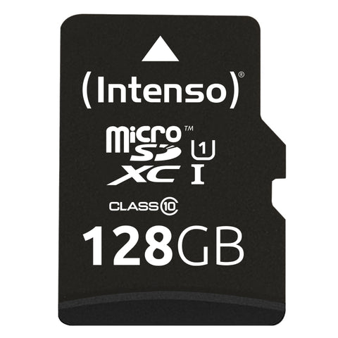 Tarjeta micro sd intenso 128gb uhs - i cl10 + adaptador sd