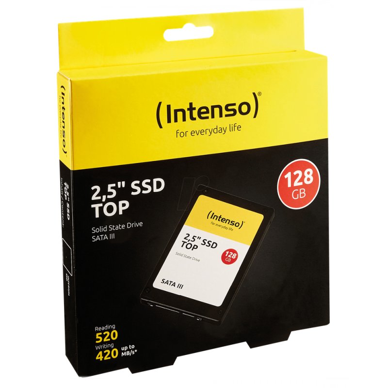 Disco duro interno solido ssd intenso top performance 128gb 2.5pulgadas sata3