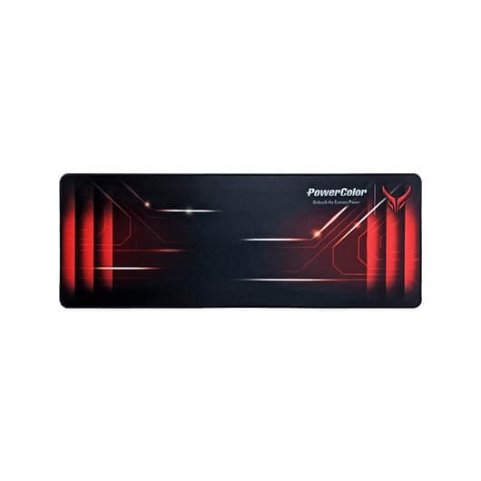 Alfombrilla powercolor red devil gaming 800mm x 300mm -  polyester -  base antideslizante