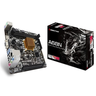 Placa base biostar amd e1 - 6010 mini itx -  2x ddr3 -  2x sata3 -  2x usb 2.0 a68n - 2100k