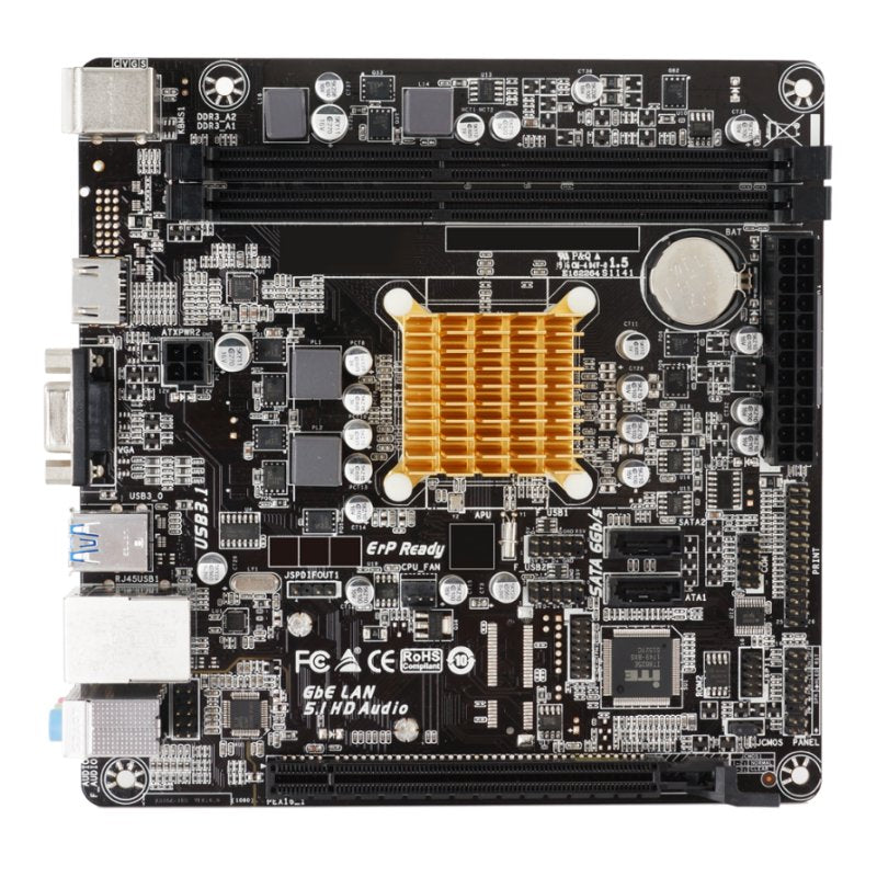 Placa base biostar amd e1 - 6010 mini itx -  2x ddr3 -  2x sata3 -  2x usb 2.0 a68n - 2100k