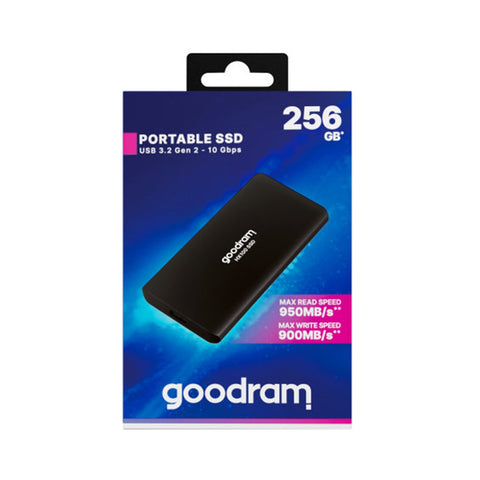 Disco duro externo solido ssd goodram hx100 256gb m.2 usb 3.2 tipo c