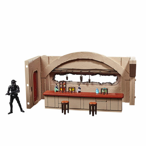 Set nevarro cantina + figura hasbro 9 -5 cm death trooper the mandalorian star wars vintage f39025