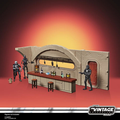 Set nevarro cantina + figura hasbro 9 -5 cm death trooper the mandalorian star wars vintage f39025