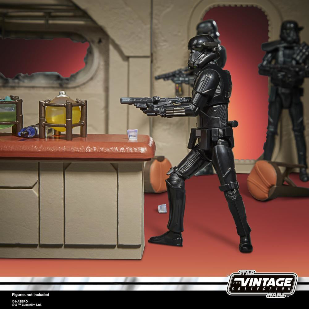 Set nevarro cantina + figura hasbro 9 -5 cm death trooper the mandalorian star wars vintage f39025