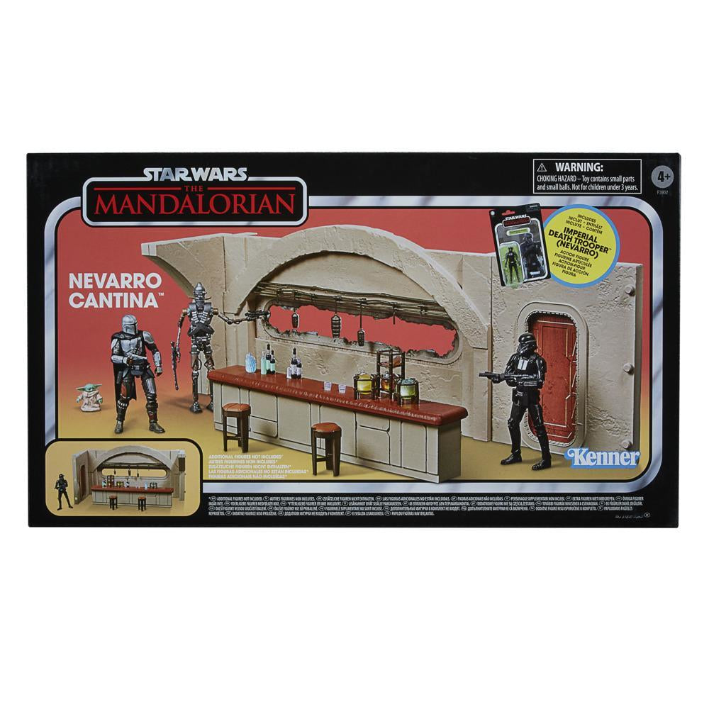 Set nevarro cantina + figura hasbro 9 -5 cm death trooper the mandalorian star wars vintage f39025