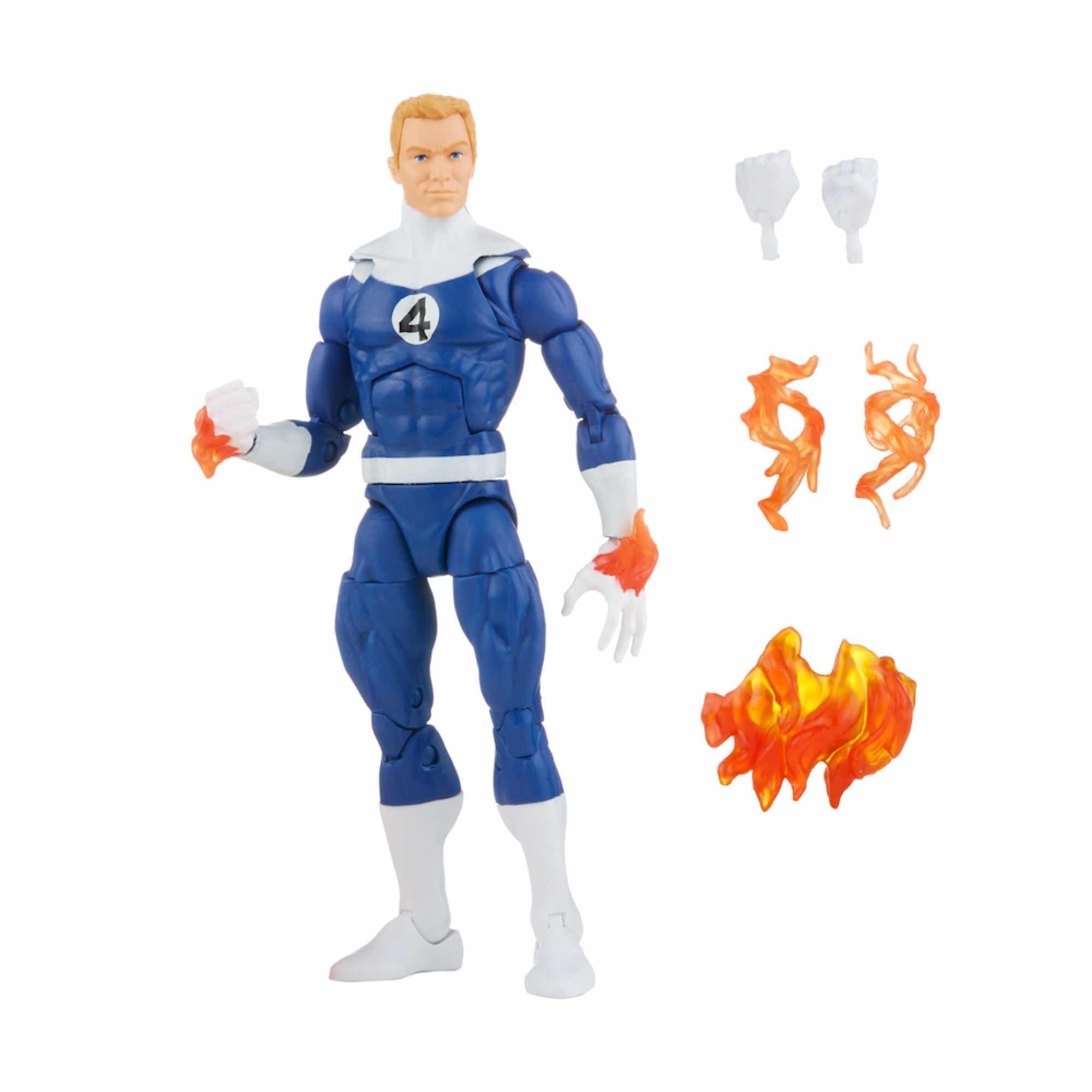 Figura hasbro human torch 15 cm fantastic four marvel legends f45955l0