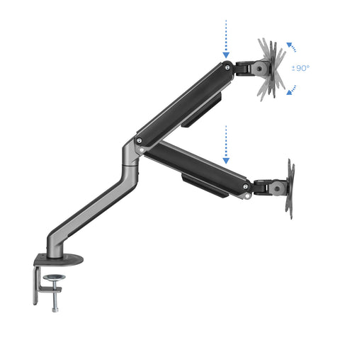 Soporte de mesa tv tooq 17 - 32pulgadas gris