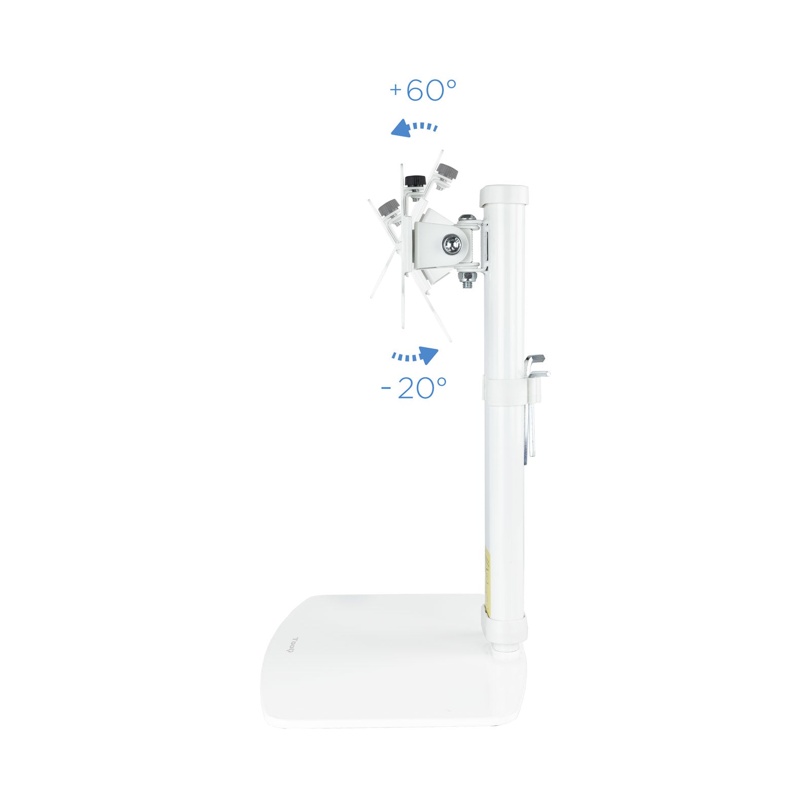 Soporte de mesa tv tooq 17 - 27pulgadas blanco