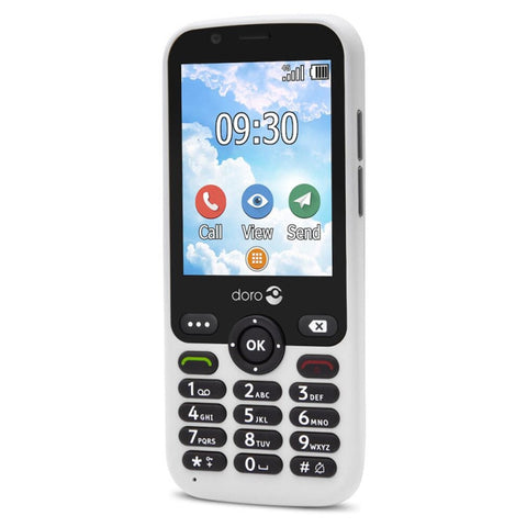 Telefono movil senior doro 7010 blanco - 2.8pulgadas - 4gb rom - 512mb ram - 3mpx - 1600mah