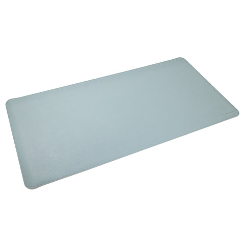 Phoenix matepad alfrombrilla escritorio ratón pu 80 x 40 cm antideslizante impermeable materíal simil cuero azul - gris