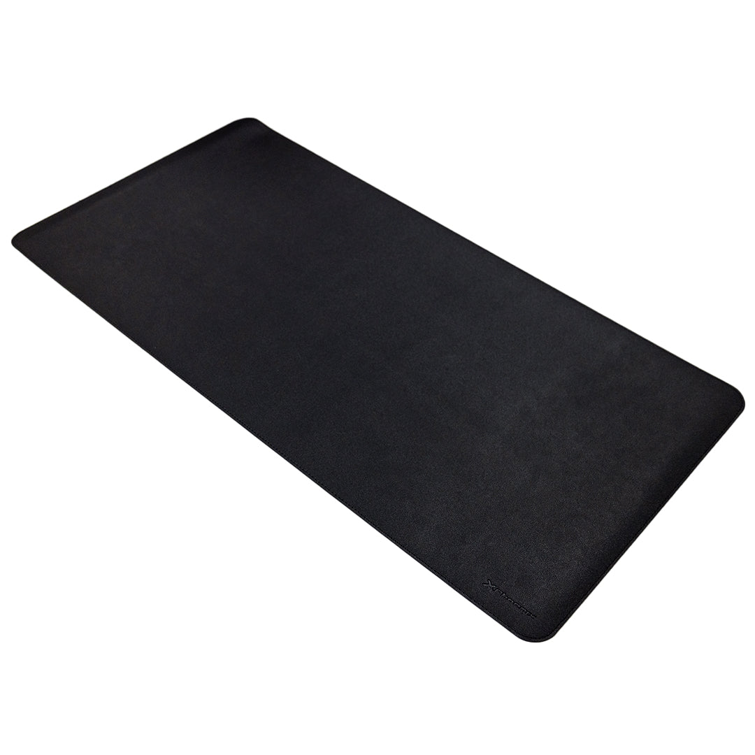 Phoenix matepad alfrombrilla ratón pu 80 x 40 cm antideslizante impermeable materíal simil cuero negra