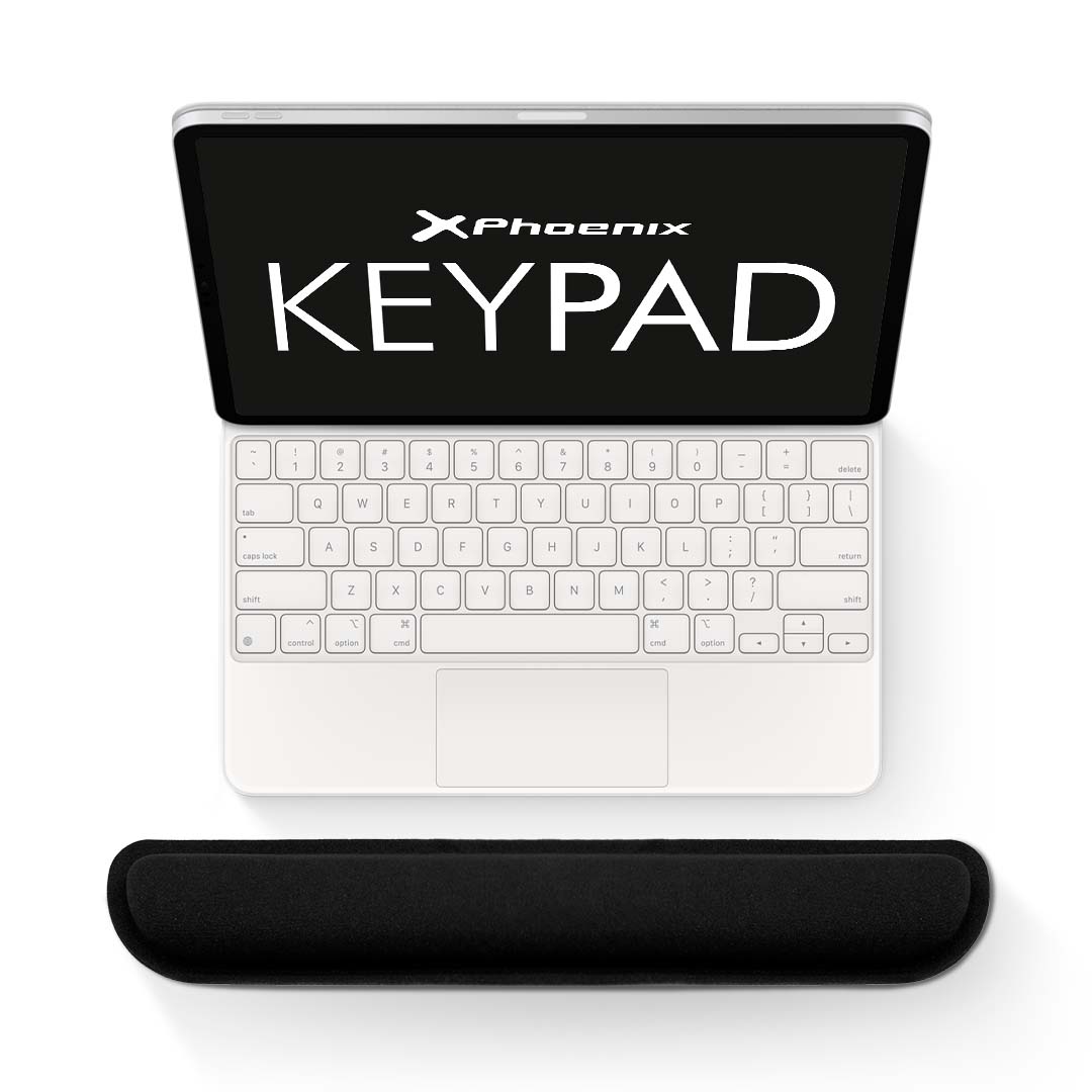Phoenix keypad reposamuñecas ergonómico espuma con memoria alta densidad negro