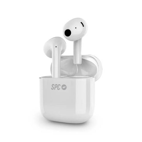 Auricularesmicro spc zion studio blanco bluetooth -  estuche de carga -  ipx4