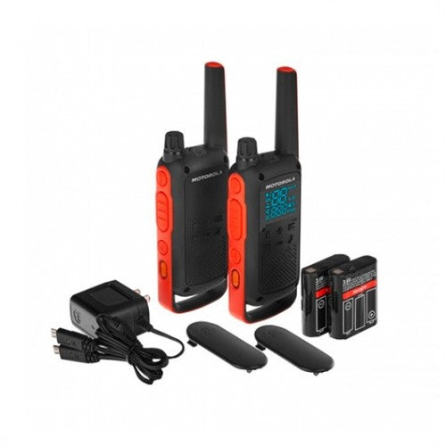 Walkie talkie motorola tlkr - t82  negro packs 2 pmr446 -  10km -  16 canales -  clip cinturon