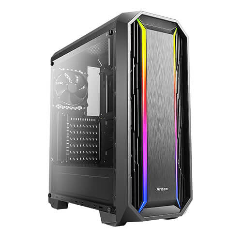 Caja ordenador gaming antec nx201 atx 2 x usb 2.0 1 x usb 3.0 sin fuente negro