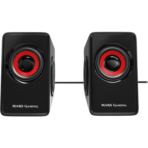 Altavoces mars gaming ms1 2.0 negro - rojo