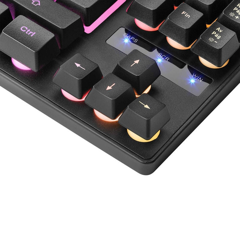 Teclado mars gaming mktkl usb rgb mecanico negro