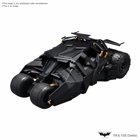 Figura replica bandai hobby dc comics batman batmobile 1 - 35 escala model kit