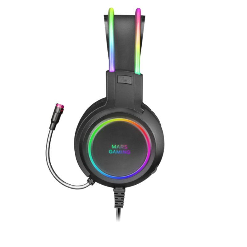Auriculares mars gaming mhrgb jack 3.5mm + usb con microfono compatible con windows -  ps4 -  ps5 -  xbox one -  xbox series x - s -  nintendo switch -  mac -  smartphone -  tablet