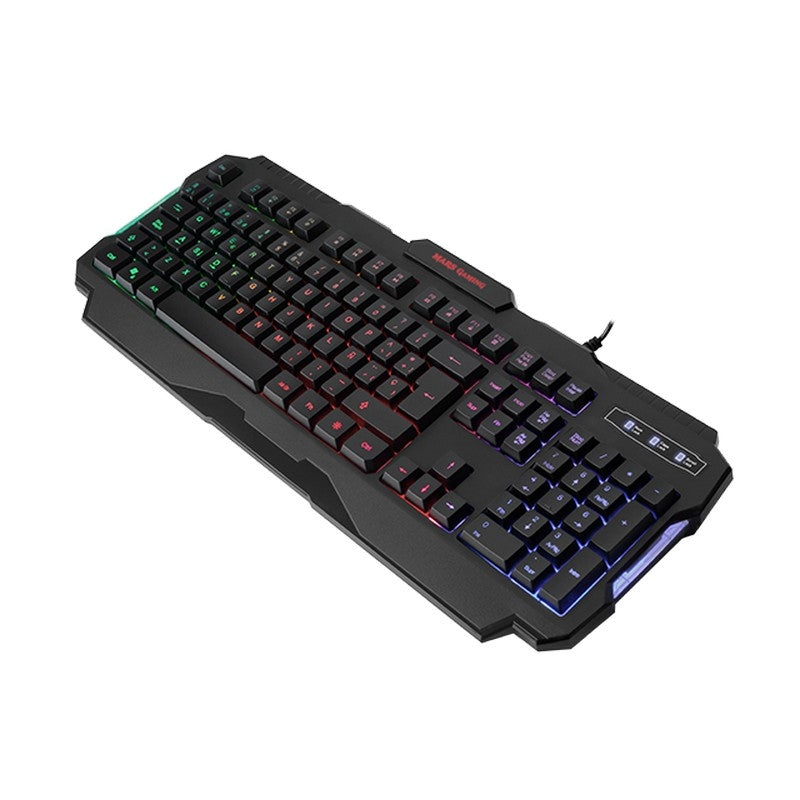 Kit teclado + mouse raton mars gaming mcp118 alfombrilla rainbow