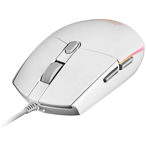 Mouse raton mars gaming mmgw optico usb 6 botones 3200ppp rgb blanco