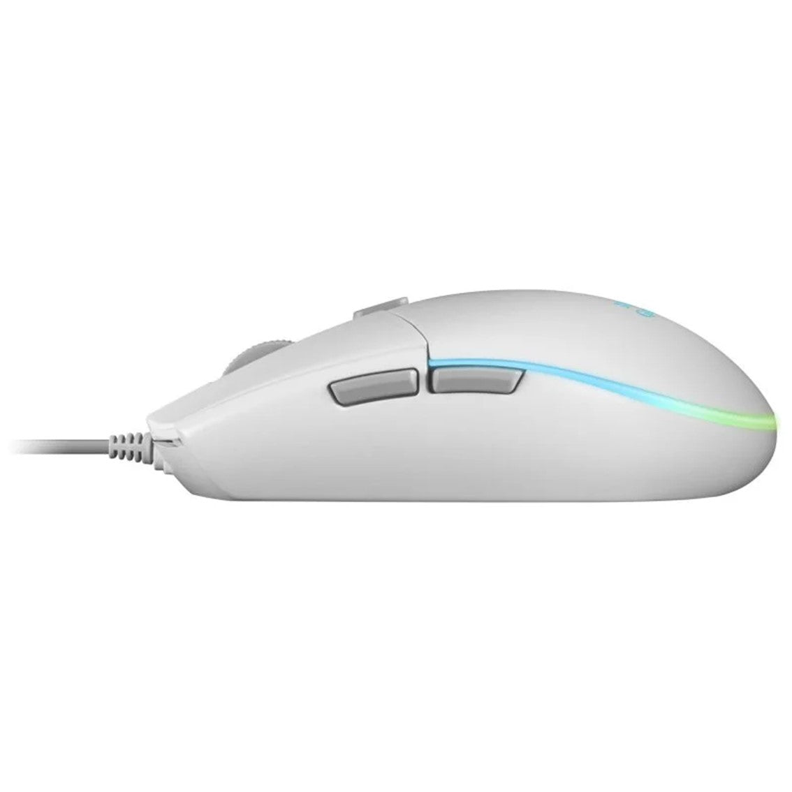 Mouse raton mars gaming mmgw optico usb 6 botones 3200ppp rgb blanco