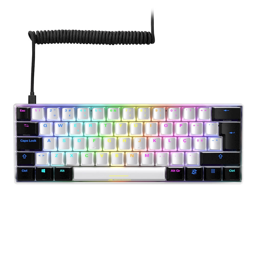 Teclado gaming sharkoon skiller sgk50 s4 kailh red blanco