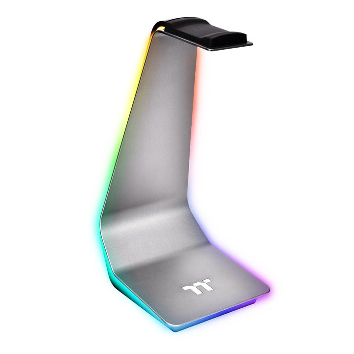 Soporte auriculares thermaltake argent hs1 rgb -  base antideslizante -  26.4cm altura -  aluminio