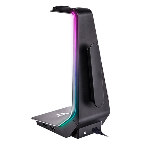 Soporte auriculares thermaltake argent hs1 rgb -  base antideslizante -  26.4cm altura -  aluminio