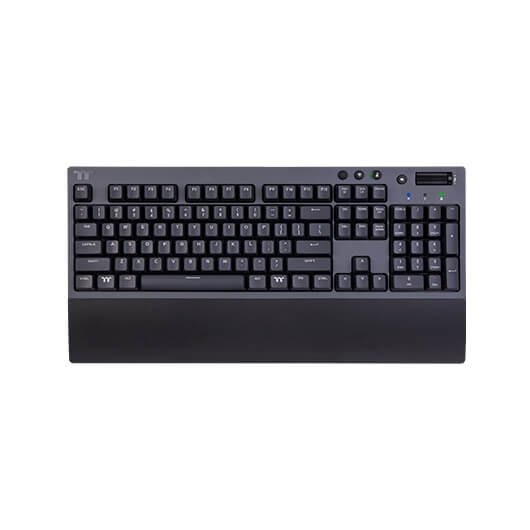 Teclado mecanico inalambrico thermaltake w1 gaming bluetooth -  reposamuñecas -  cherry red