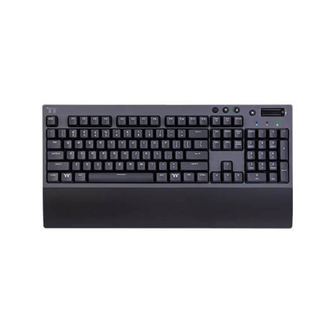 Teclado mecanico inalambrico thermaltake w1 gaming bluetooth -  reposamuñecas -  cherry red